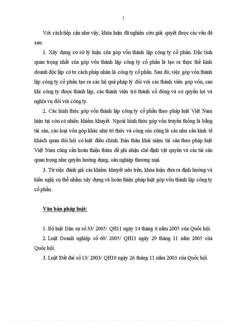 image for page Pháp luật hiện hành về góp vốn thành lập công ty cổ phần và một số kiến nghị nhằm hoàn thiện pháp luật về góp vốn thành lập công ty cổ phần 1