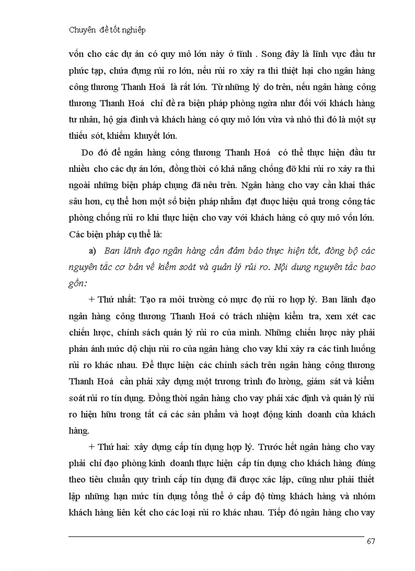 image for page Giải pháp hạn chế rủi ro trong hoạt động cho vay của Ngân hàng công thương Thanh Hoá 1