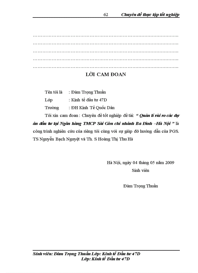 image for page Quản lí rủi ro các dự án đầu tư tại Ngân hàng TMCP Sài Gòn chi nhánh Ba Đình Hà Nội 1