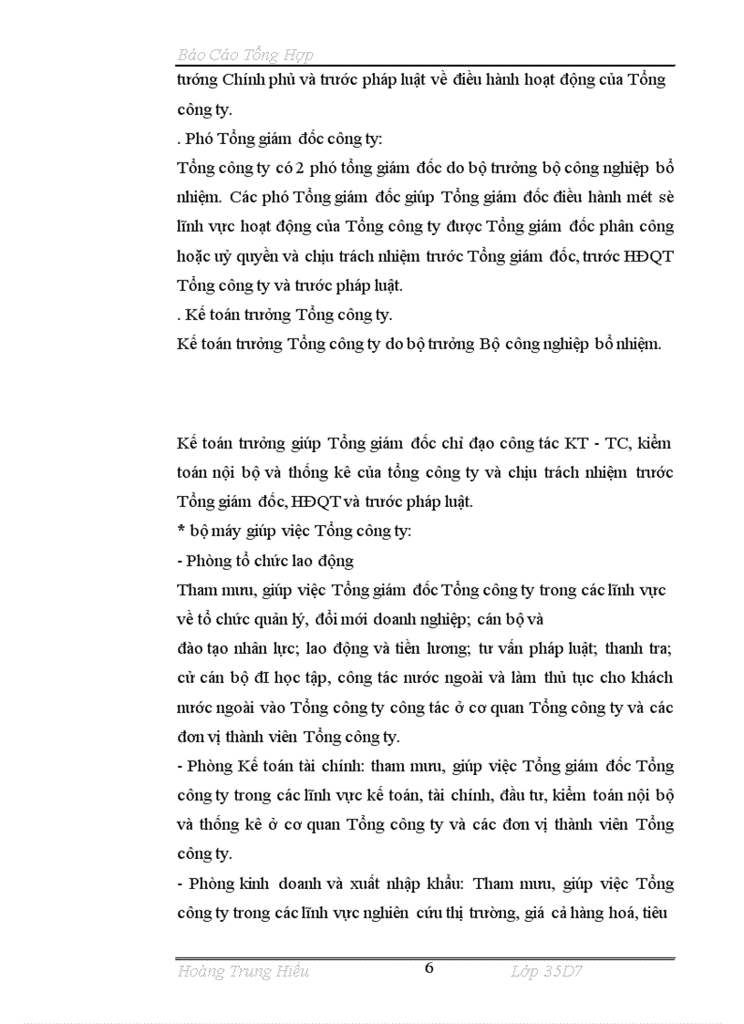 image for page Tình Hình Tổ Chức Thực Hiện Công tác kế toán ở tổng công ty thép Việt Nam