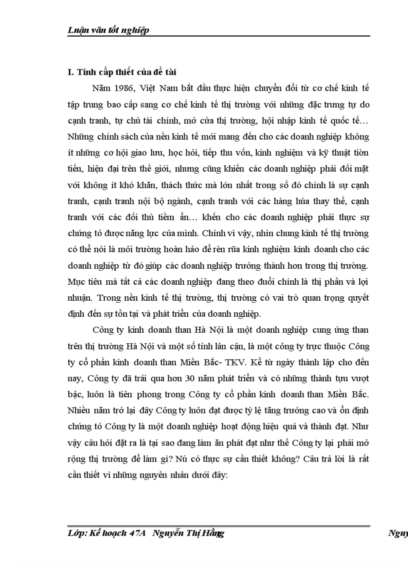 image for page Chiến lược mở rộng thị trường của Công ty kinh doanh than Hà Nội đến năm 2015