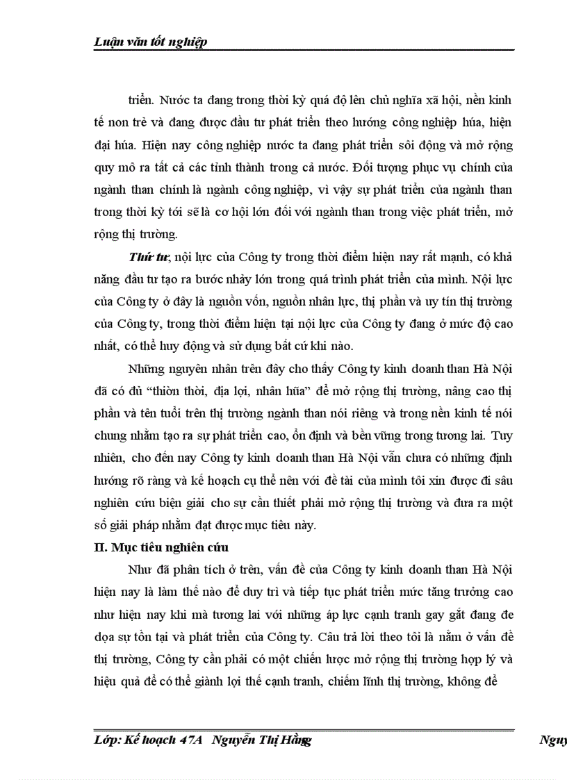 image for page Chiến lược mở rộng thị trường của Công ty kinh doanh than Hà Nội đến năm 2015