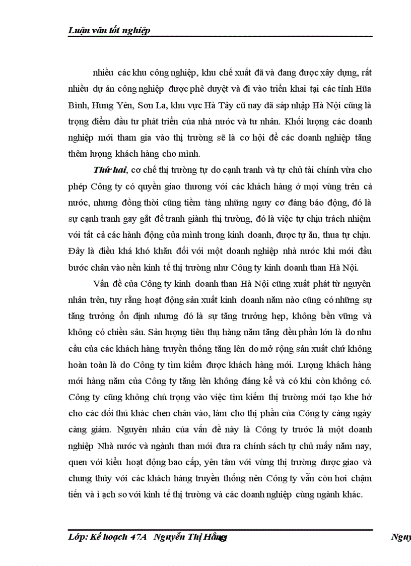 image for page Chiến lược mở rộng thị trường của Công ty kinh doanh than Hà Nội đến năm 2015