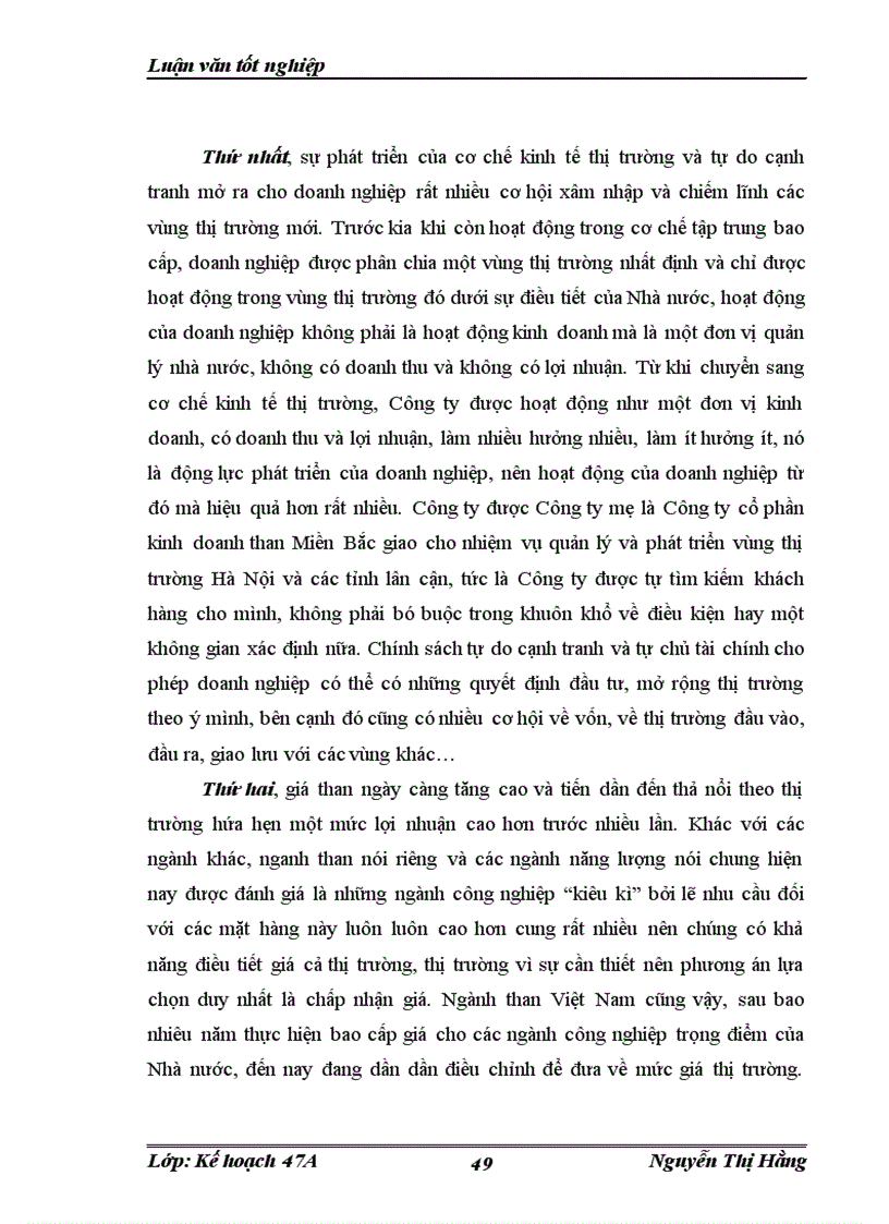 image for page Chiến lược mở rộng thị trường của Công ty kinh doanh than Hà Nội đến năm 2015