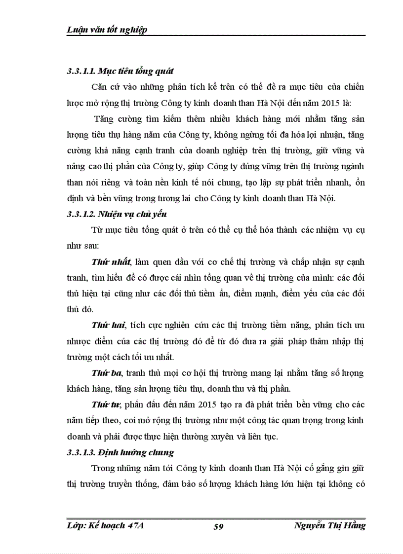 image for page Chiến lược mở rộng thị trường của Công ty kinh doanh than Hà Nội đến năm 2015