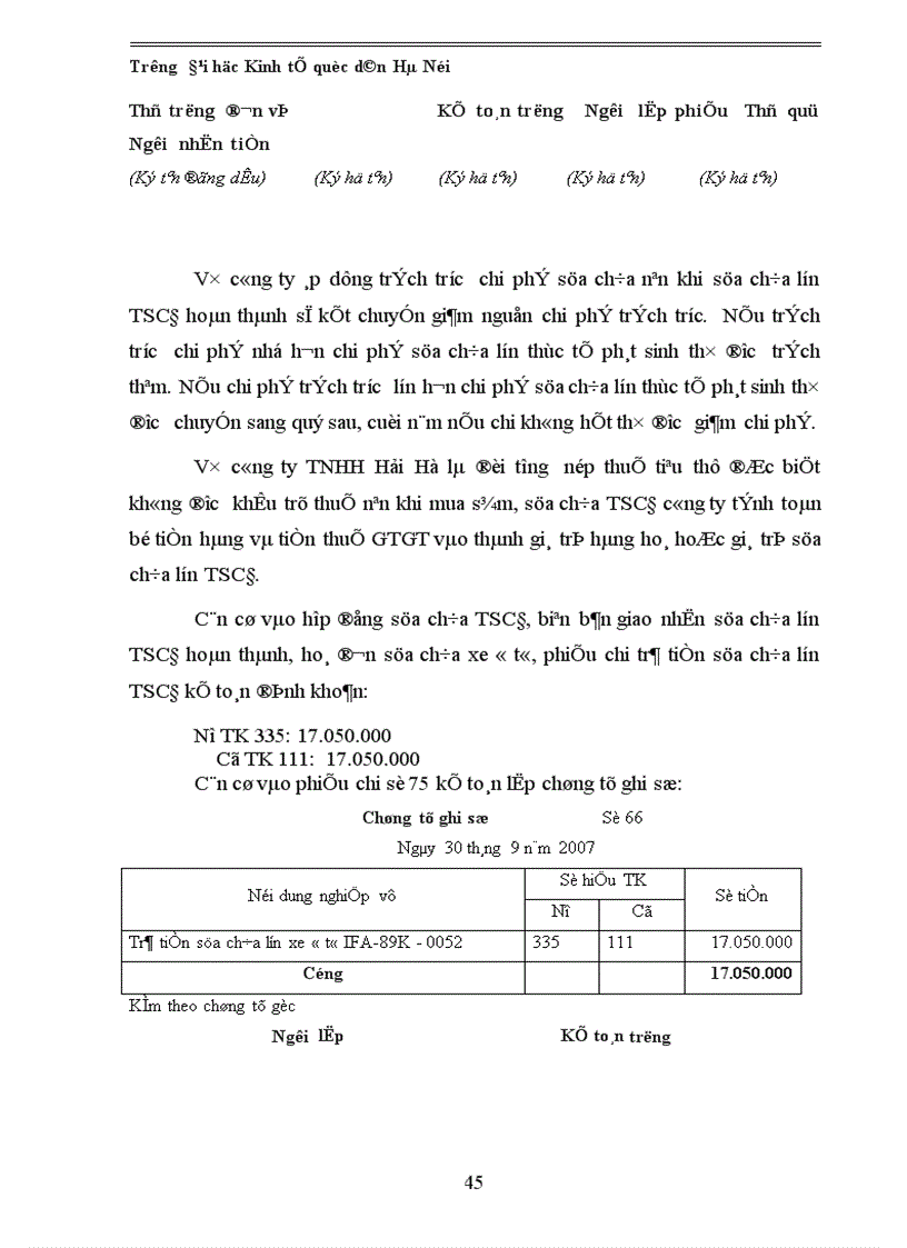 image for page Hoàn thiện công tác kế toán TSCĐ tại công ty TNHH Hải Hà