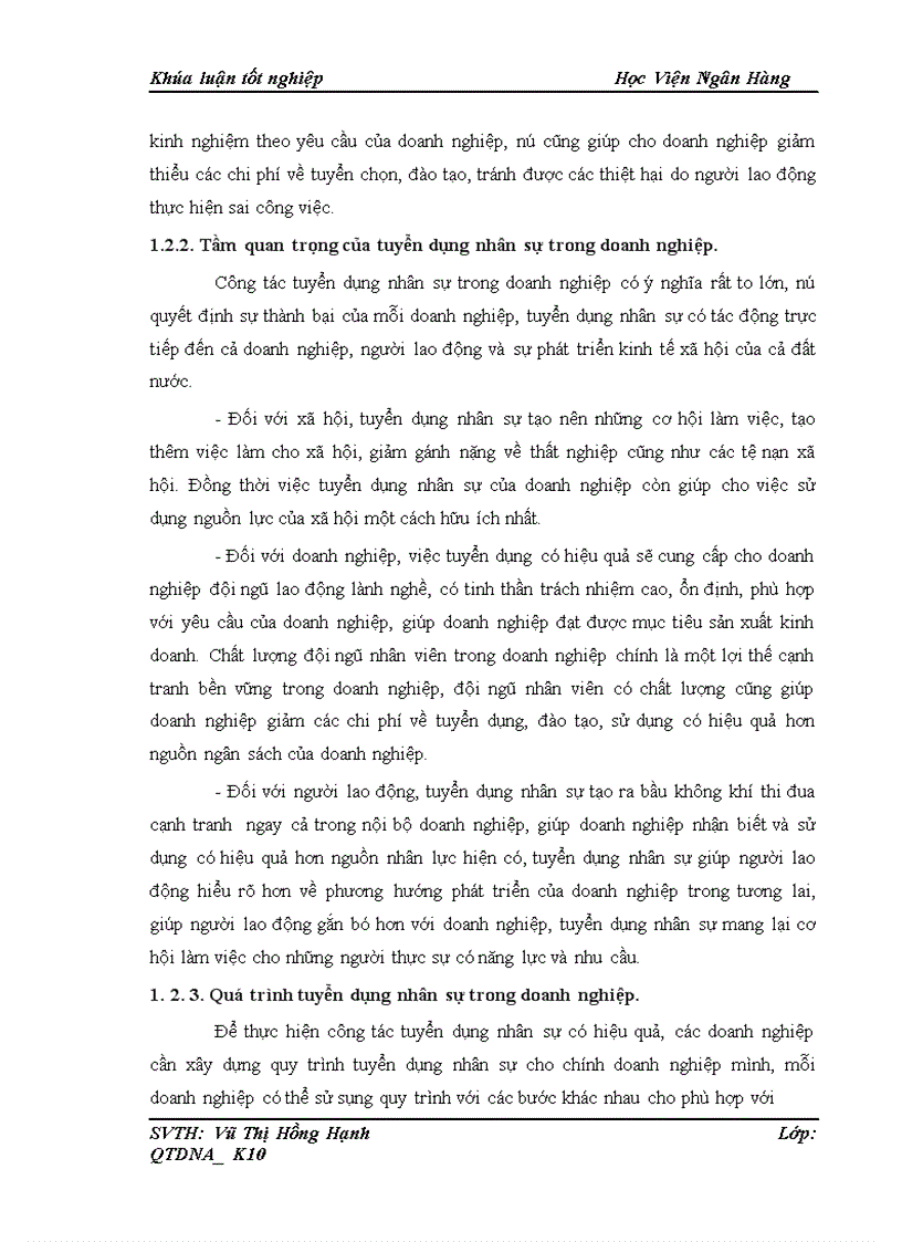 image for page Thực trạng và một số giải pháp nhằm nâng cao công tác tuyển dụng nhân sự tại Công ty trách nhiệm hữu hạn T A
