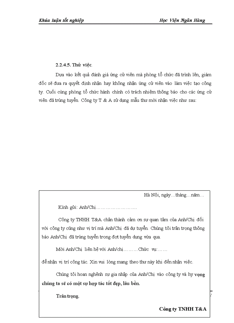 image for page Thực trạng và một số giải pháp nhằm nâng cao công tác tuyển dụng nhân sự tại Công ty trách nhiệm hữu hạn T A