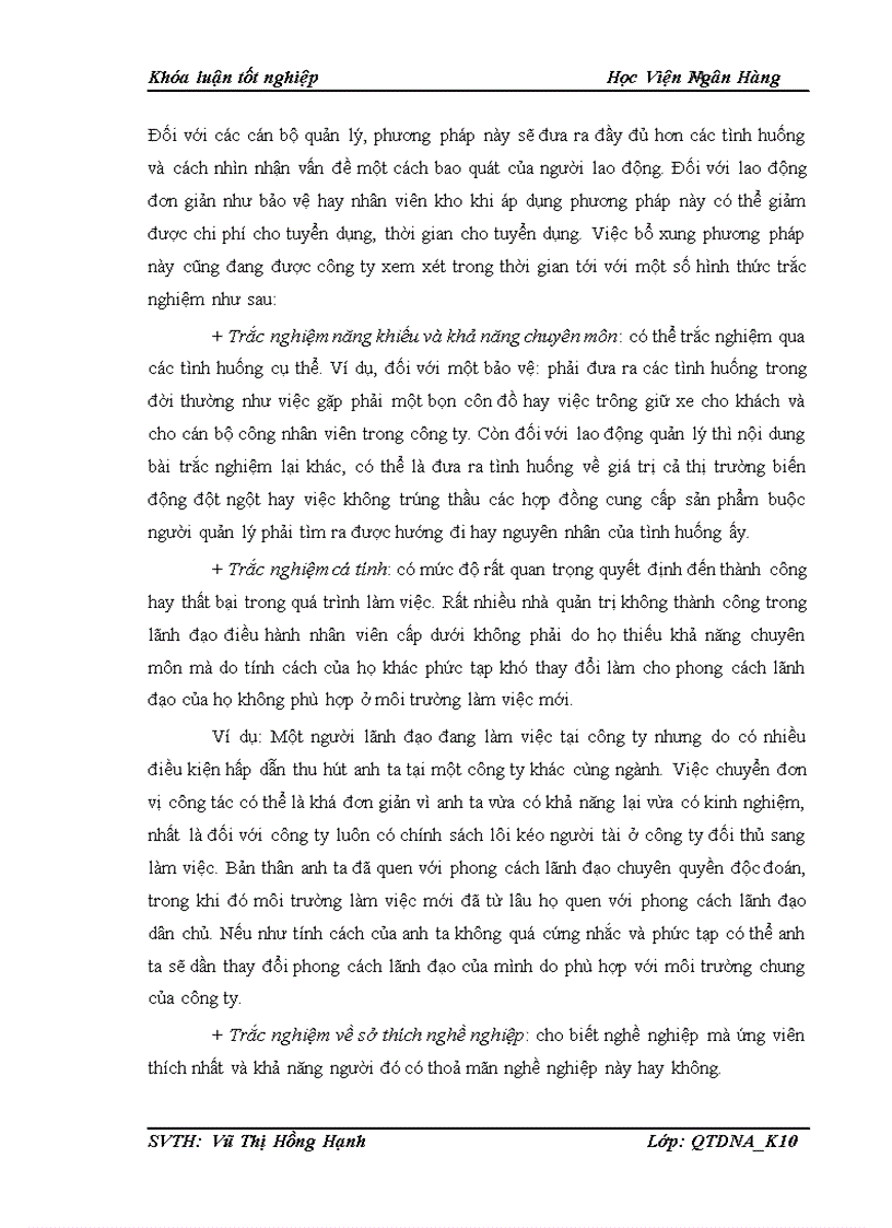 image for page Thực trạng và một số giải pháp nhằm nâng cao công tác tuyển dụng nhân sự tại Công ty trách nhiệm hữu hạn T A