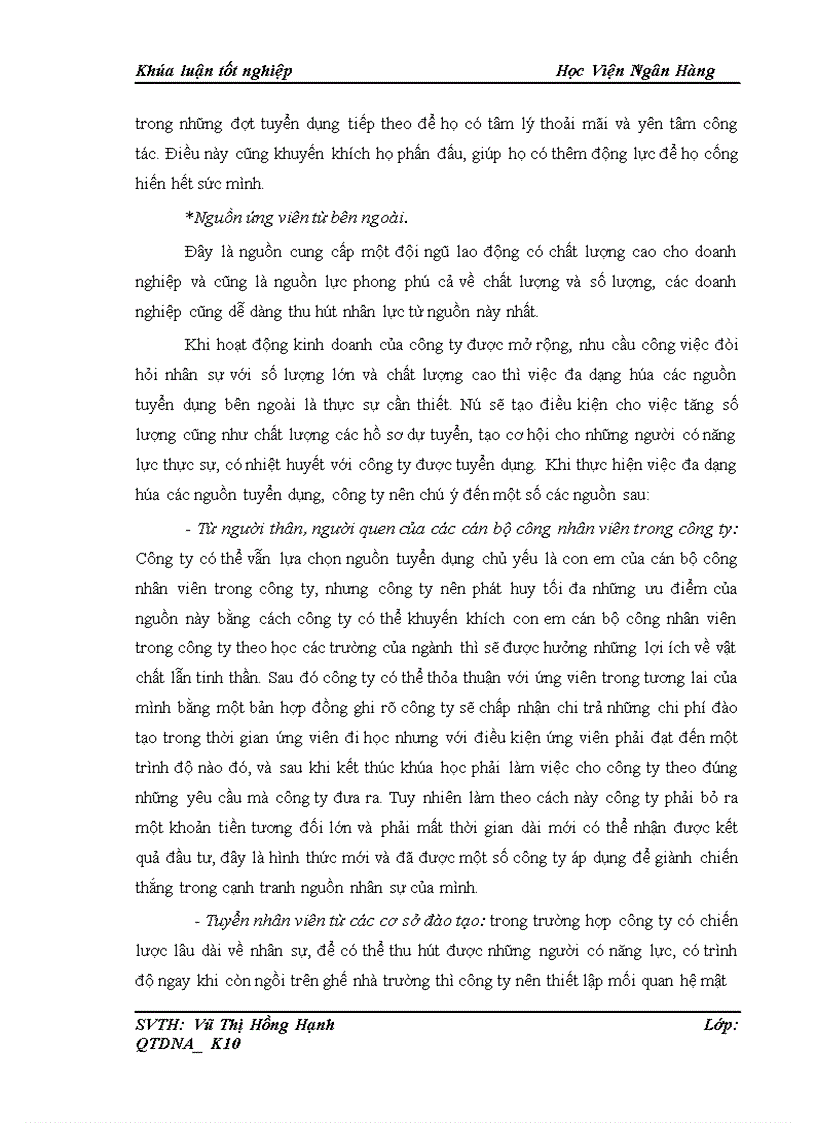 image for page Thực trạng và một số giải pháp nhằm nâng cao công tác tuyển dụng nhân sự tại Công ty trách nhiệm hữu hạn T A