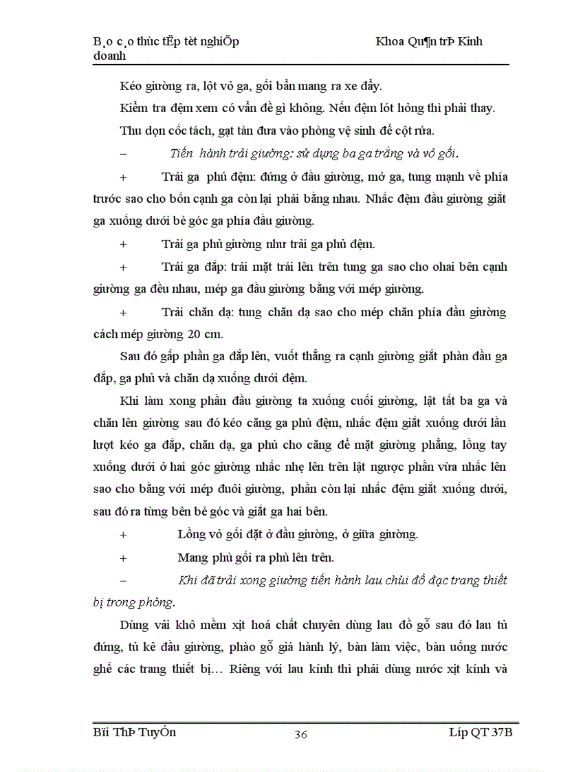 image for page Nhân viên kĩ thuật phục vụ buồng