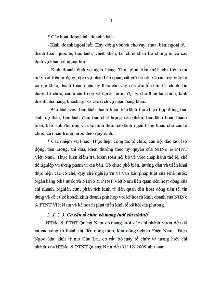 image for page Giải pháp nâng cao hiệu quả hoạt động tín dụng Ngân hàng Nông nghiệp và Phát triển Nông thôn Quảng Nam đối với lĩnh vực nông nghiệp nông thôn