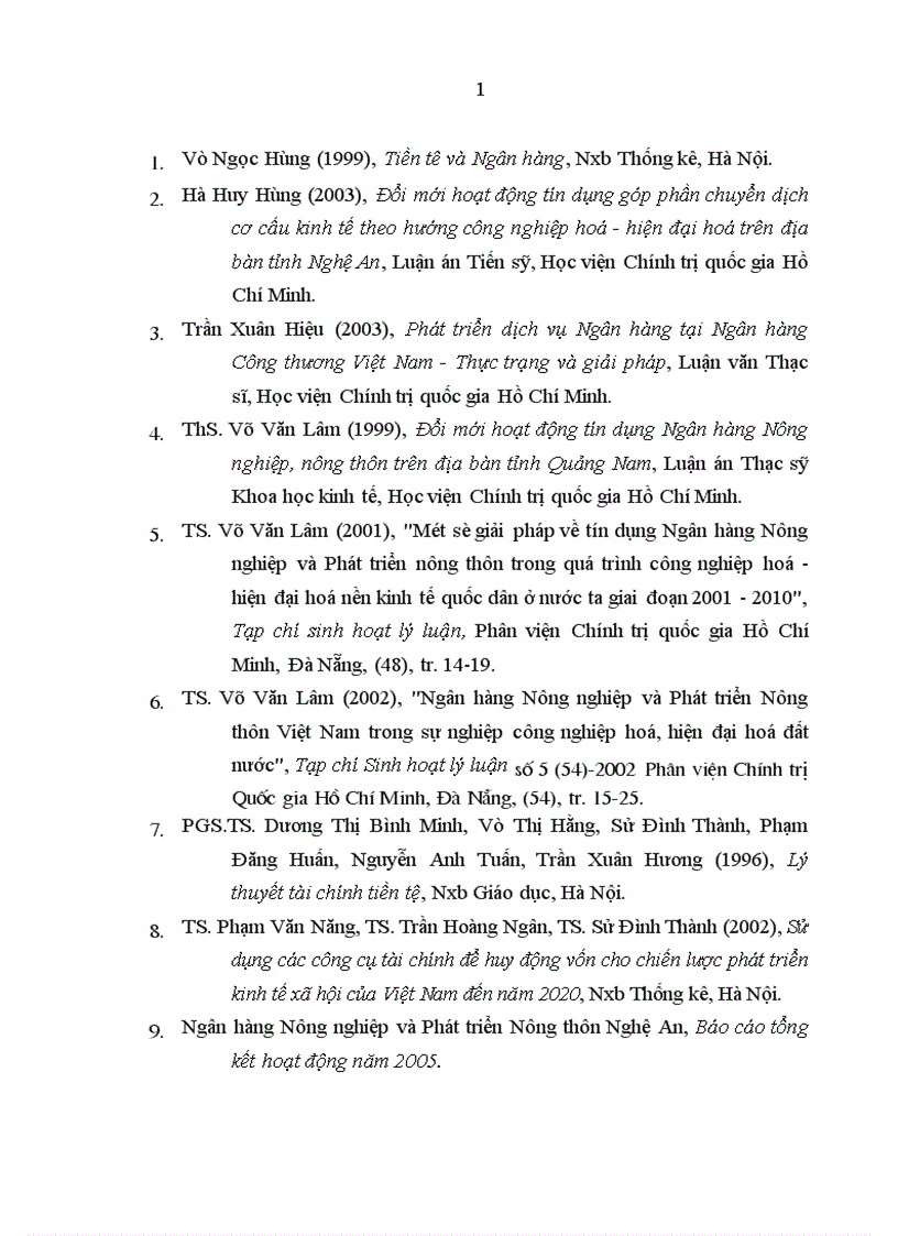 image for page Giải pháp nâng cao hiệu quả hoạt động tín dụng Ngân hàng Nông nghiệp và Phát triển Nông thôn Quảng Nam đối với lĩnh vực nông nghiệp nông thôn