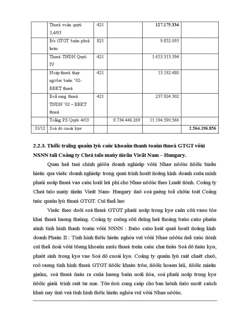 image for page Công tác tính thuế GTGT tại Công ty chế tạo máy Việt Nam Hungary