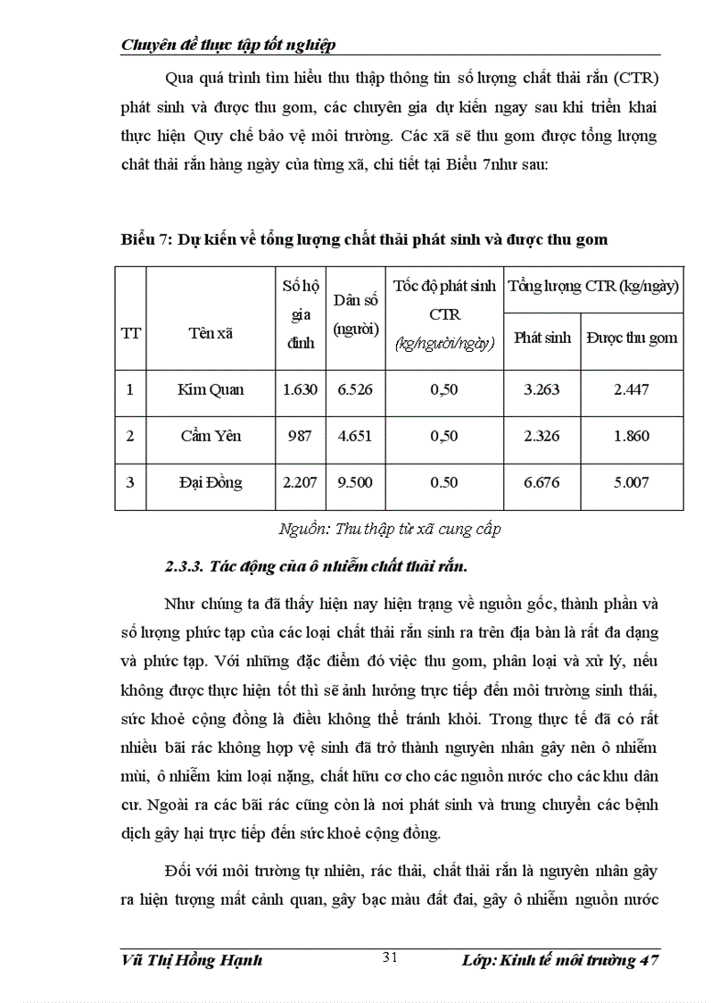 image for page Đề xuất 1 số giải pháp quản lý môi trường tại các xã nghèo tại Hà Nội Hà Tây cũ 1