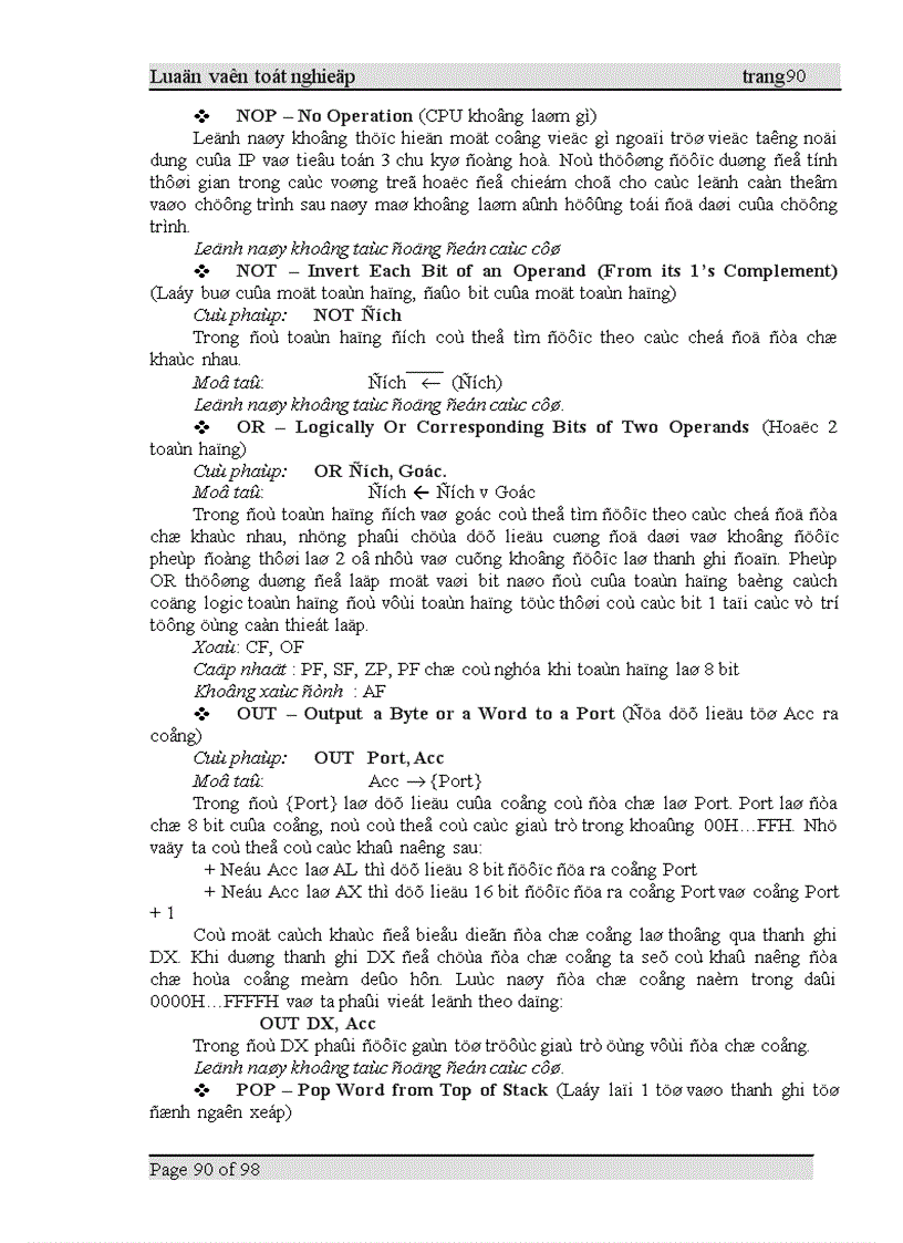 image for page Thiết kế thi công KIT vi xử lý 8086