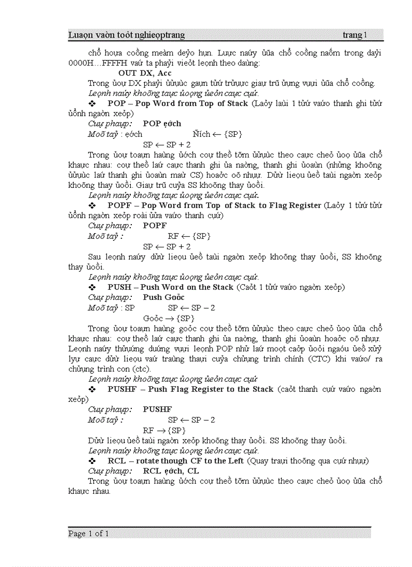 image for page Thiết kế thi công KIT vi xử lý 8086