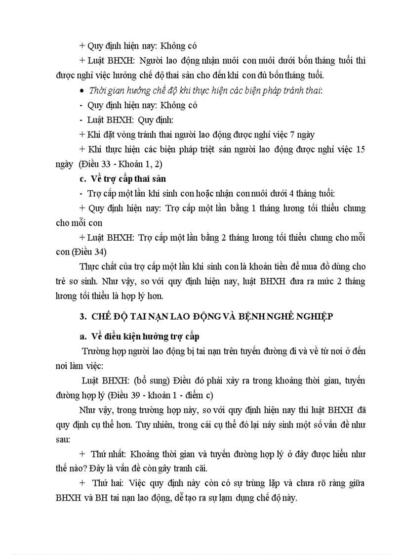 image for page Những điểm mới trong các chế độ của loại hình bhxh bắt buộc trong luật bhxh so với những quy định hiện nay về BHXH 1