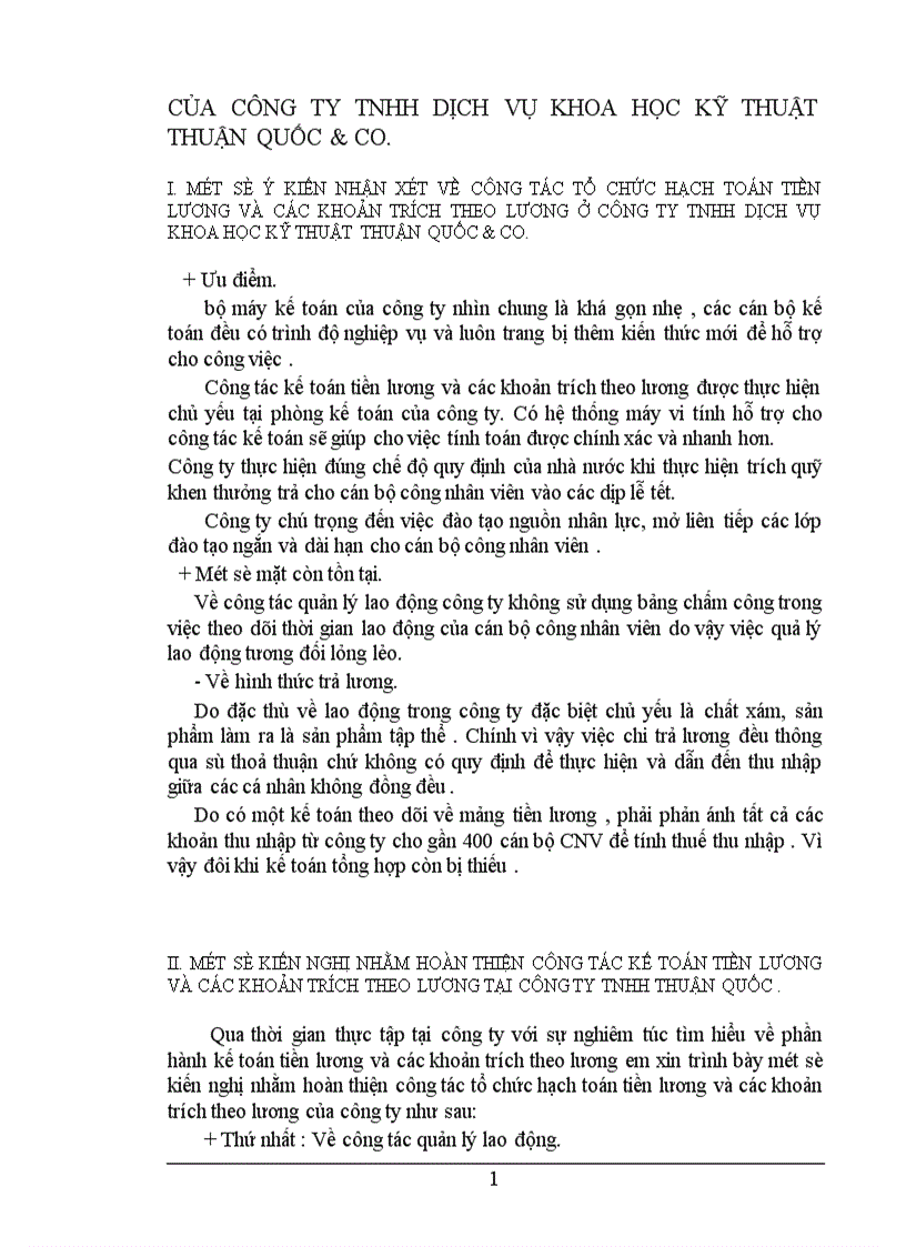 image for page Hạch toán tiền lương và các khoản trích theo lương tại công ty TNHH dịch vụ và khoa học kỹ thuật Thuận Quốc Co 1