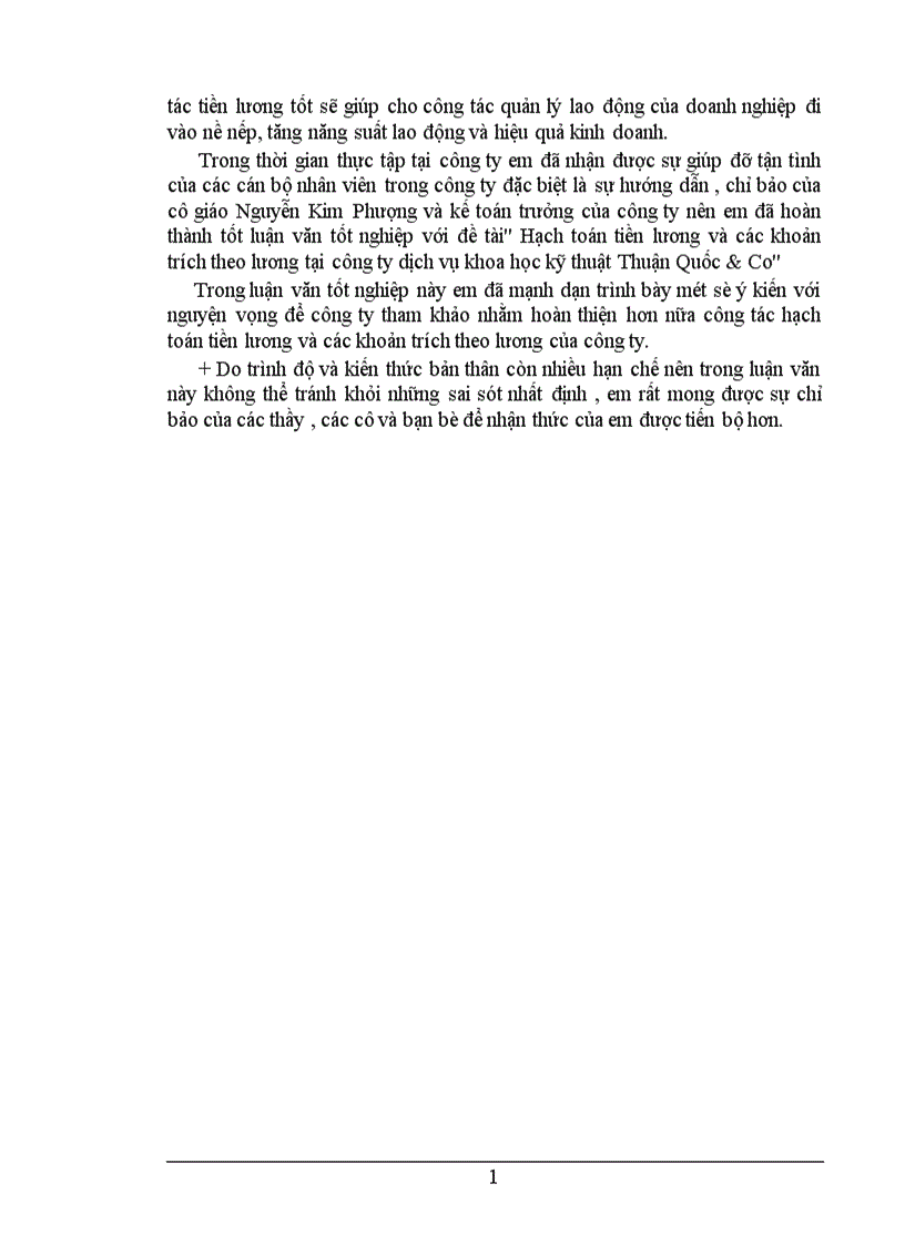 image for page Hạch toán tiền lương và các khoản trích theo lương tại công ty TNHH dịch vụ và khoa học kỹ thuật Thuận Quốc Co 1