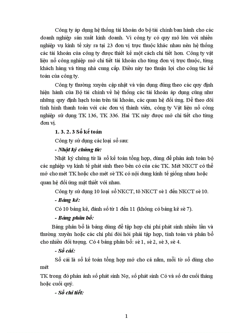 image for page Hoàn thiện công tác kế toán tiêu thụ và xác định kết quả tiêu thụ thành phẩm ở Công ty TNHH Vật liệu nổ công nghiệp 1