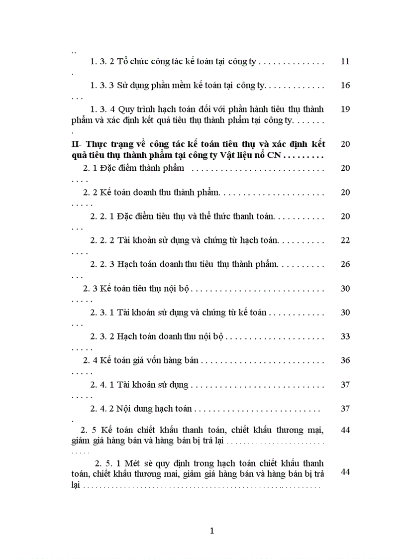image for page Hoàn thiện công tác kế toán tiêu thụ và xác định kết quả tiêu thụ thành phẩm ở Công ty TNHH Vật liệu nổ công nghiệp 1