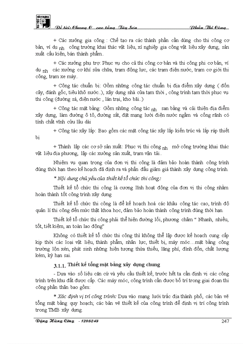 image for page Cao tầng Tây Sơn Phần thi công