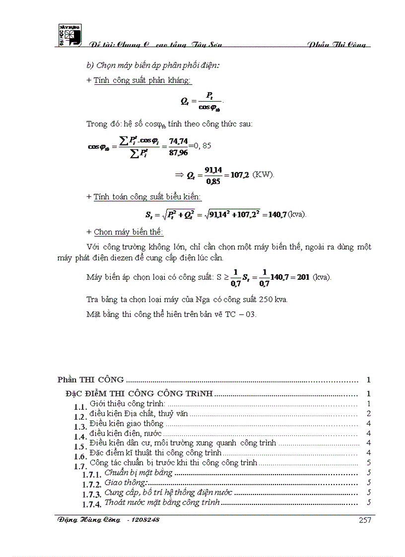 image for page Cao tầng Tây Sơn Phần thi công