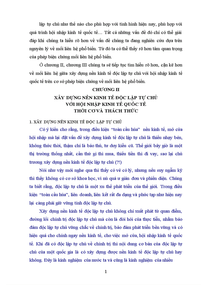 image for page Xây dựng nền kinh tế độc lập tự chủ với hội nhập kinh tế quốc tế Thời cơ và thách thức 1