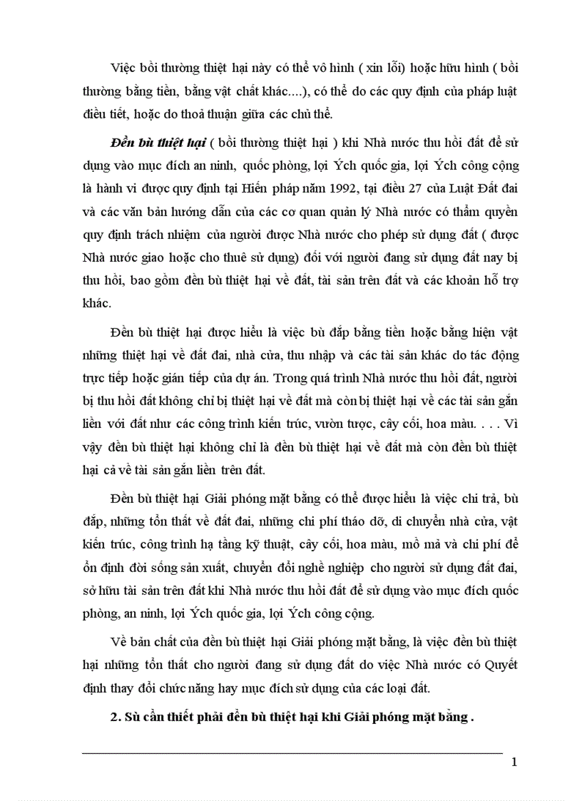 image for page Hoàn thiện chính sách và phương thức đền bù thiệt hại khi Nhà nước thu hồi đất trên địa bàn Thành phố Hà Nội 1