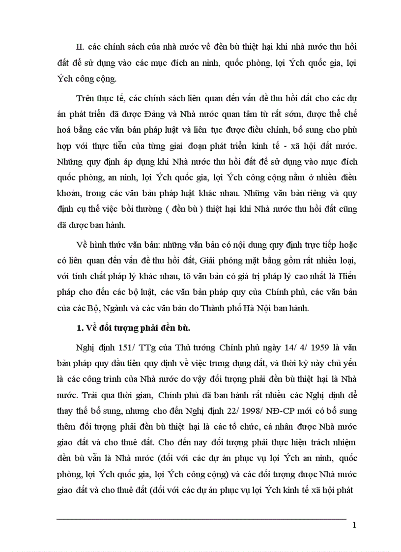 image for page Hoàn thiện chính sách và phương thức đền bù thiệt hại khi Nhà nước thu hồi đất trên địa bàn Thành phố Hà Nội 1