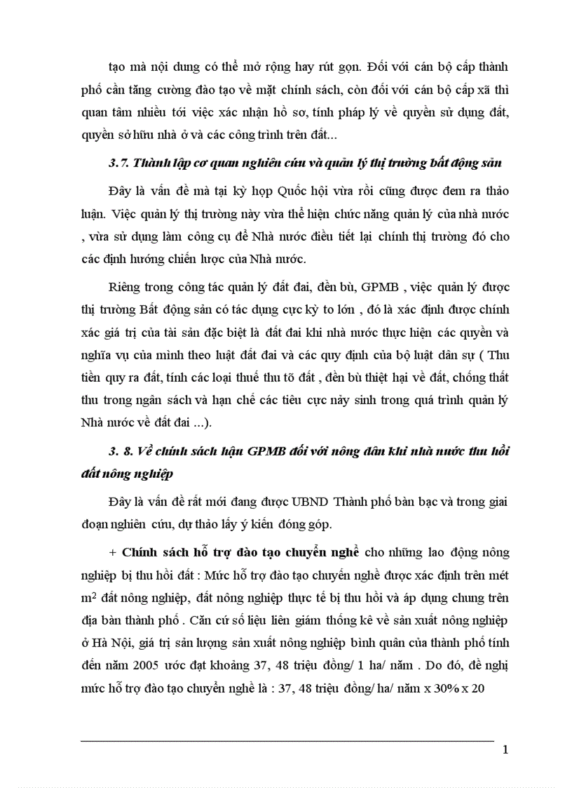 image for page Hoàn thiện chính sách và phương thức đền bù thiệt hại khi Nhà nước thu hồi đất trên địa bàn Thành phố Hà Nội 1