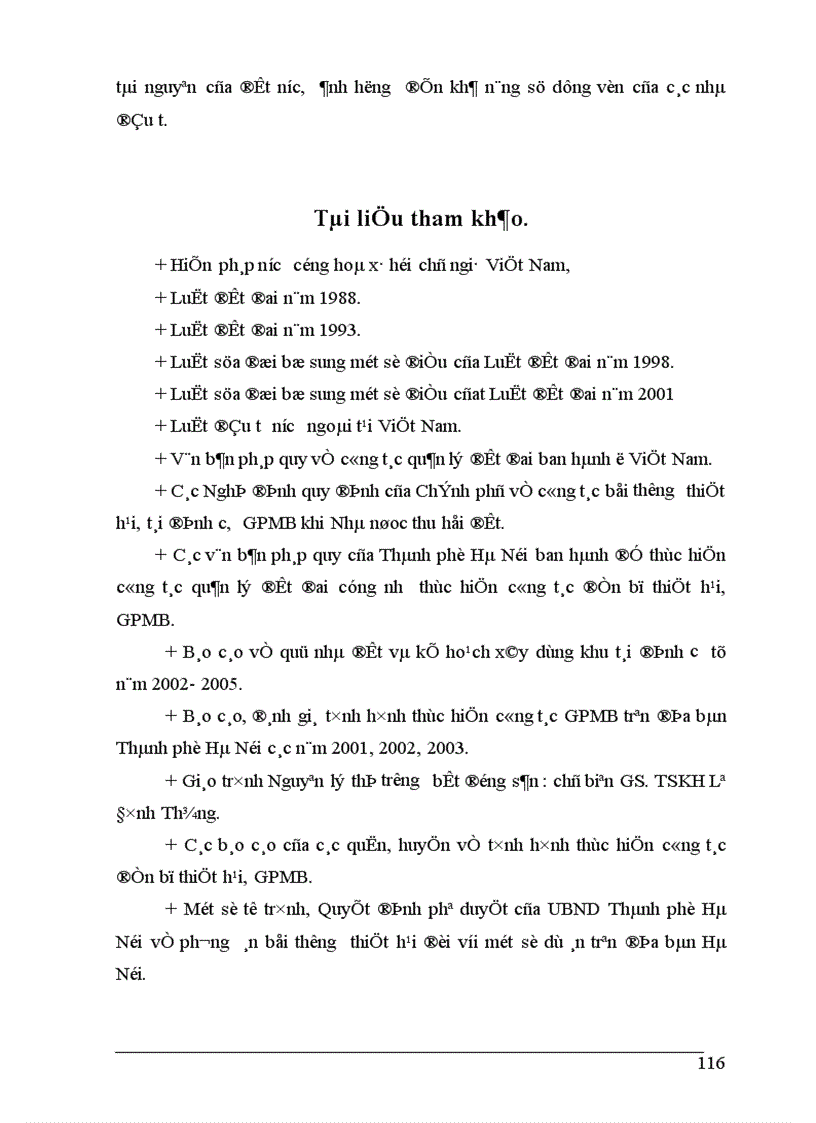 image for page Hoàn thiện chính sách và phương thức đền bù thiệt hại khi Nhà nước thu hồi đất trên địa bàn Thành phố Hà Nội 1