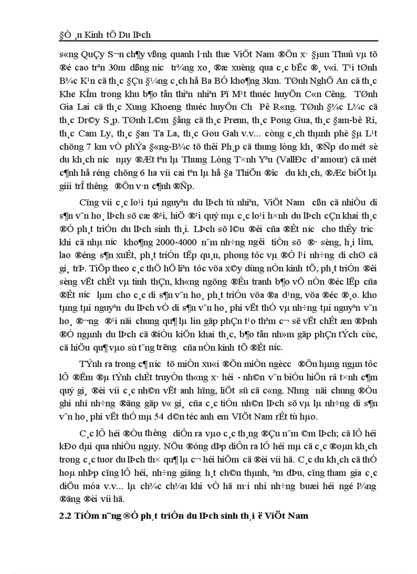 image for page Du lịch sinh thái và thực tế phát triển ở Việt Nam 1