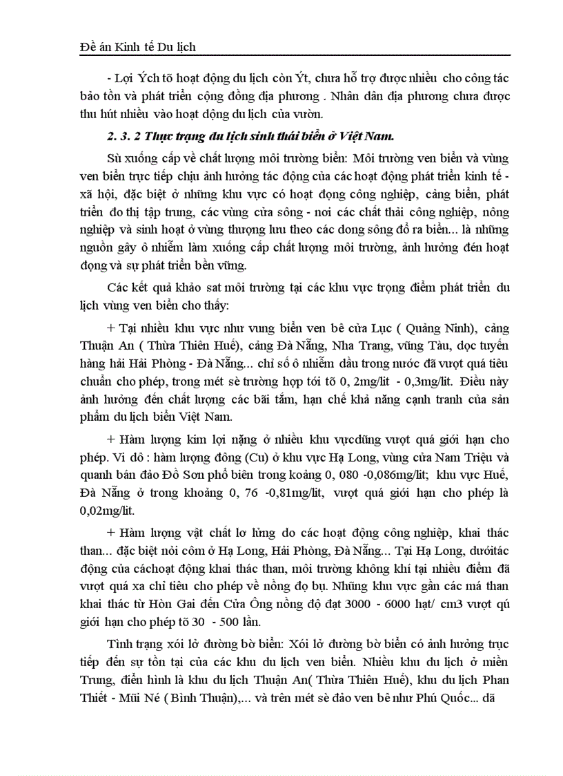 image for page Du lịch sinh thái và thực tế phát triển ở Việt Nam 1