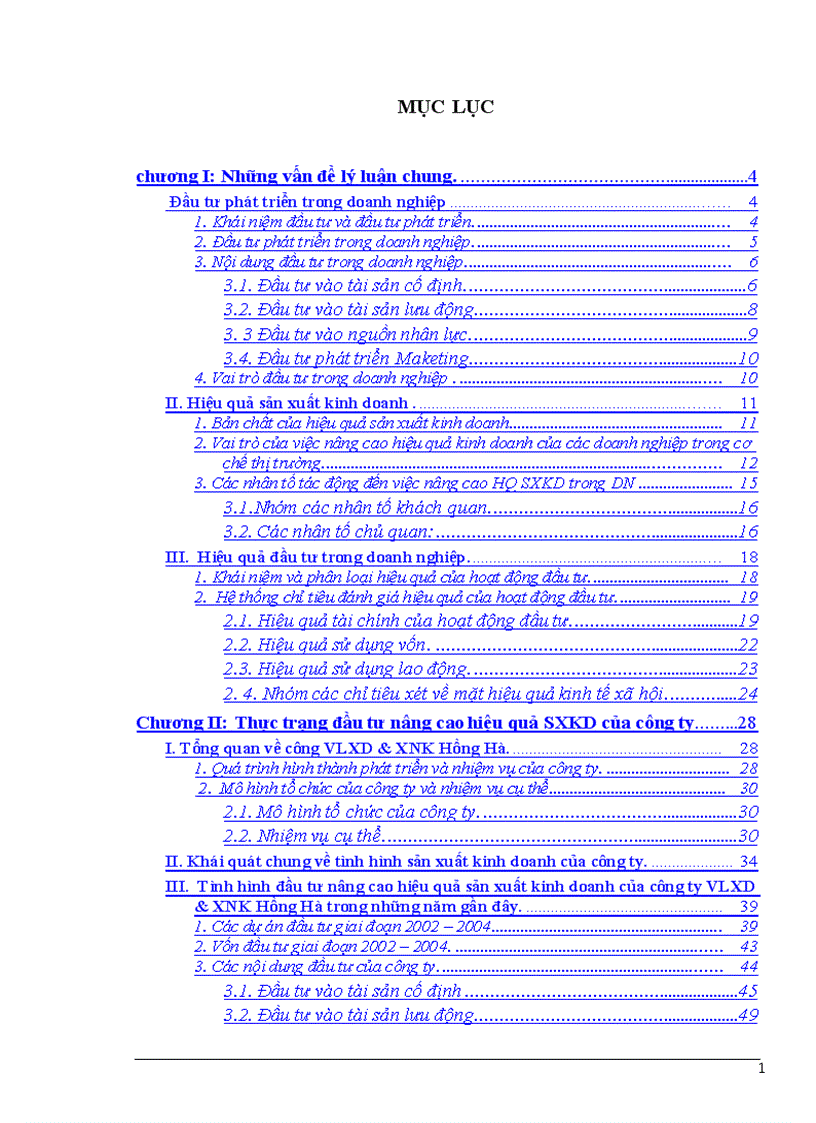 image for page Đầu tư nâng cao hiệu quả sản xuất kinh doanh ở công ty VLXD XNK Hồng Hà