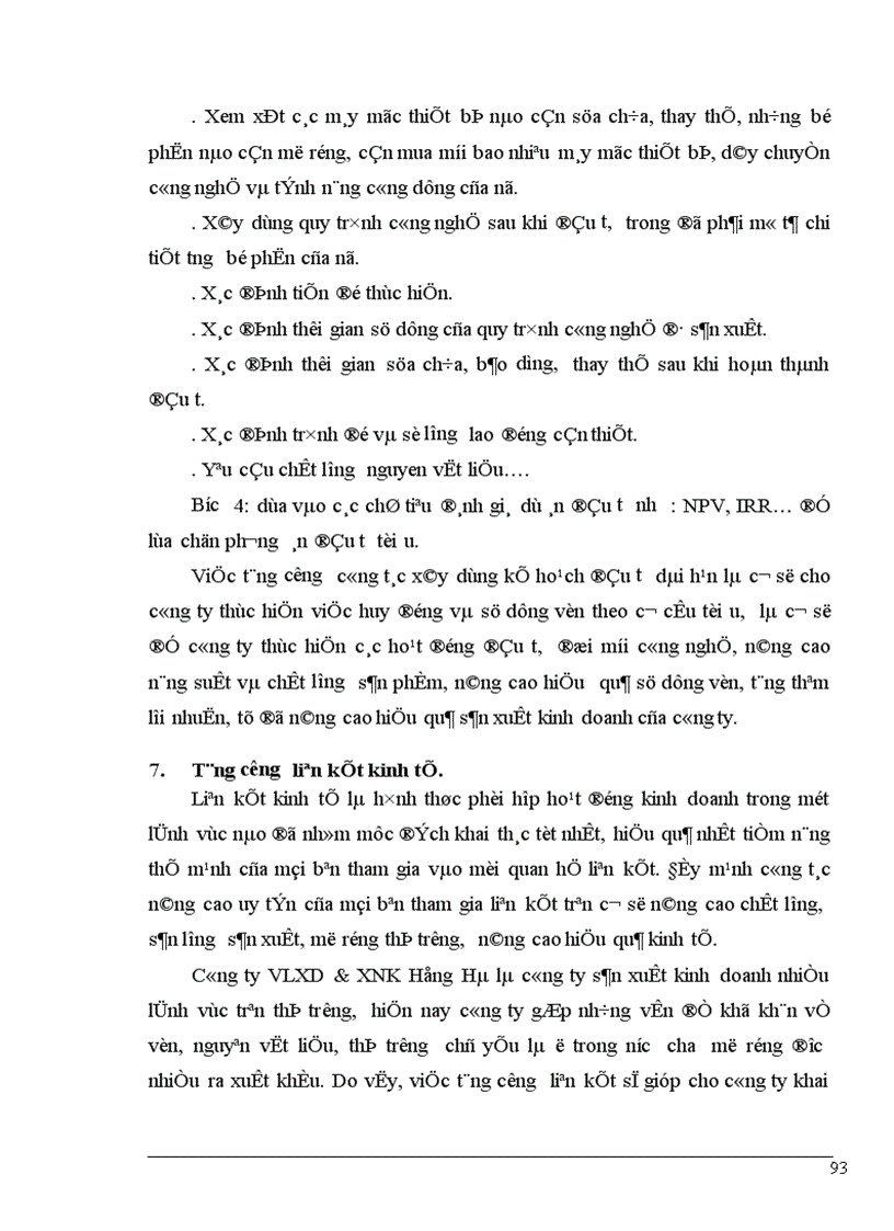image for page Đầu tư nâng cao hiệu quả sản xuất kinh doanh ở công ty VLXD XNK Hồng Hà