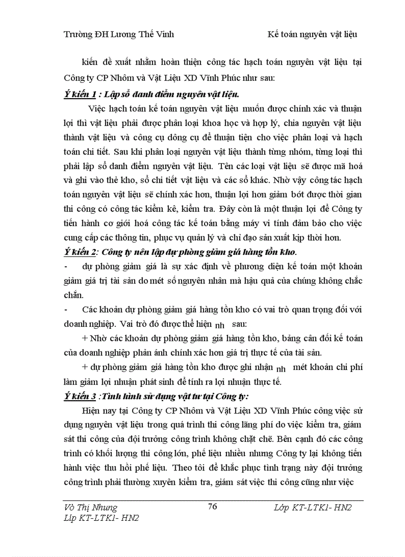 image for page Kế toán nguyên vật liệu tại công ty CP Nhôm và Vật Liệu XD Vĩnh Phúc 1