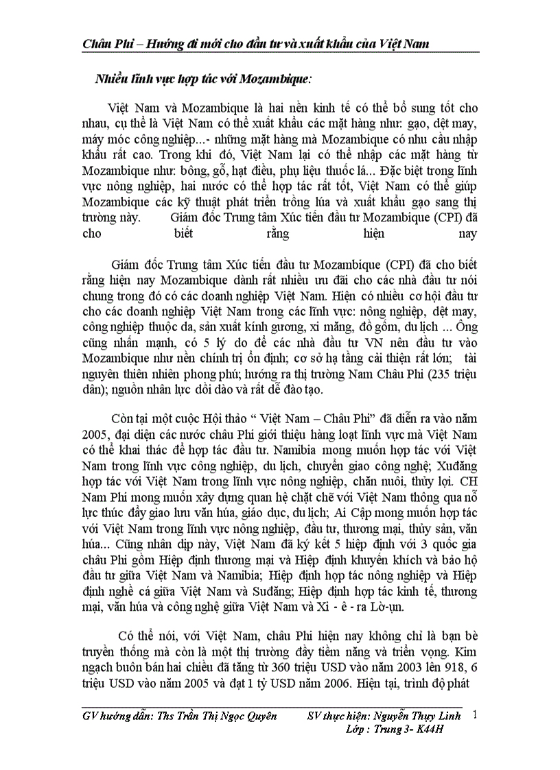 image for page Châu Phi Hướng đi mới cho đầu tư và xuất khẩu của Việt Nam