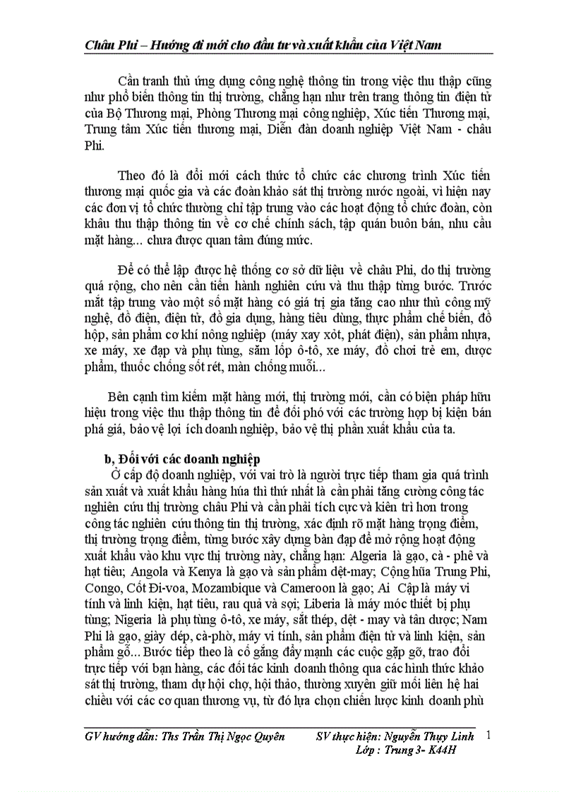 image for page Châu Phi Hướng đi mới cho đầu tư và xuất khẩu của Việt Nam