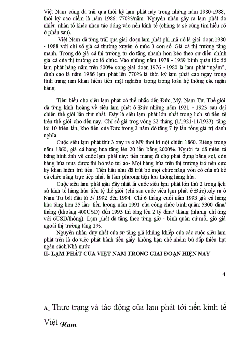 image for page Tình hình lạm phát ở việt nam và những giải pháp