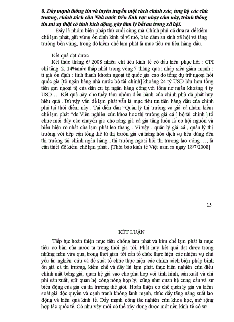 image for page Tình hình lạm phát ở việt nam và những giải pháp