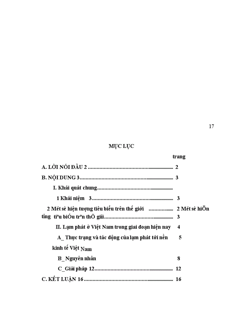 image for page Tình hình lạm phát ở việt nam và những giải pháp