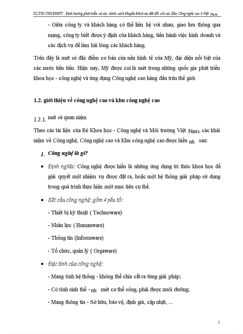 image for page Định hướng phát triển và các chính sách khuyến khích ưu đãi đối với các Khu công nghệ cao ở Việt Nam 1