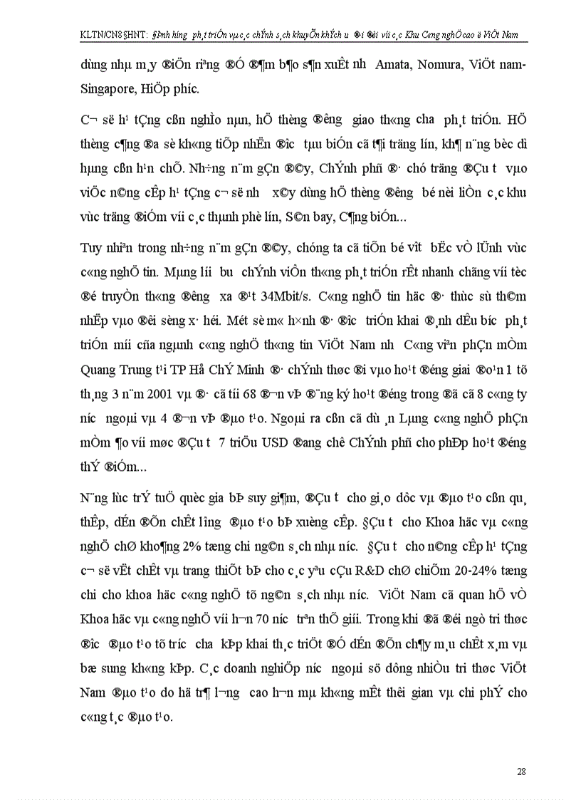 image for page Định hướng phát triển và các chính sách khuyến khích ưu đãi đối với các Khu công nghệ cao ở Việt Nam 1