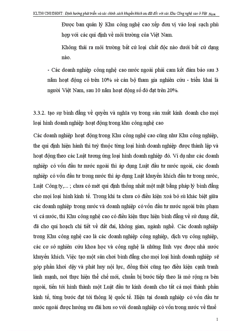 image for page Định hướng phát triển và các chính sách khuyến khích ưu đãi đối với các Khu công nghệ cao ở Việt Nam 1