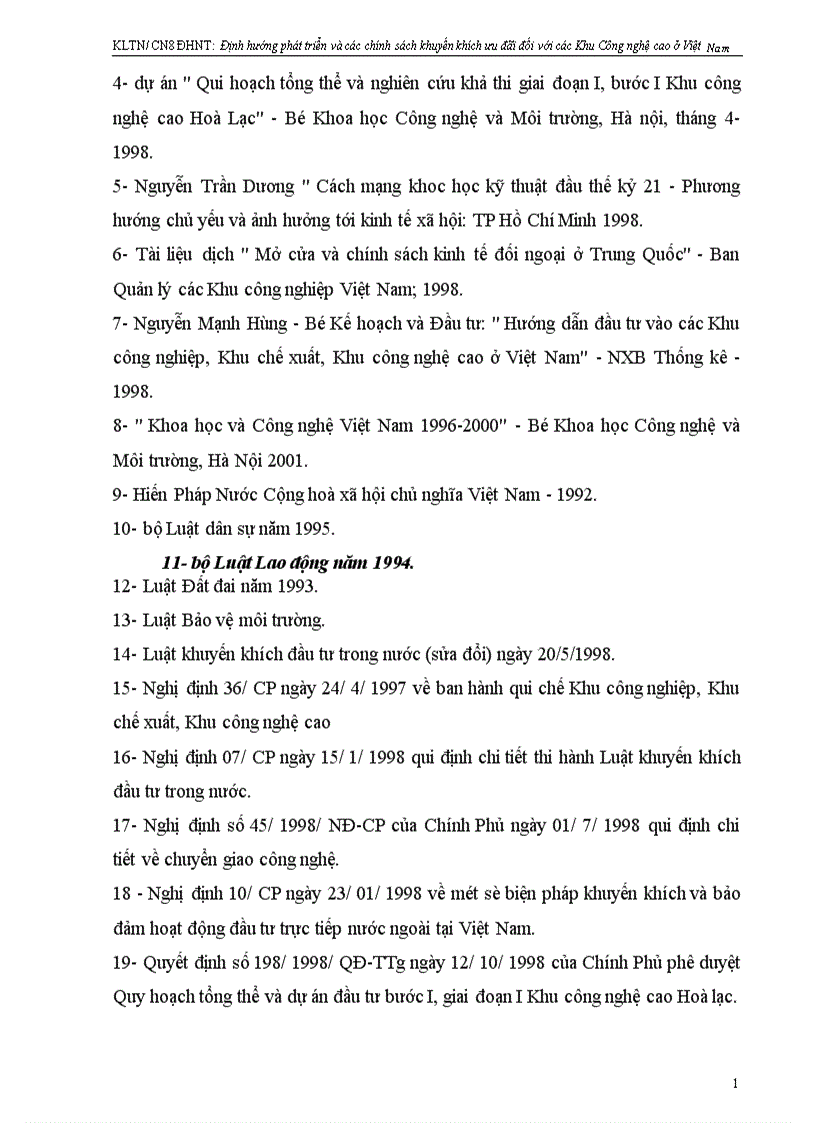 image for page Định hướng phát triển và các chính sách khuyến khích ưu đãi đối với các Khu công nghệ cao ở Việt Nam 1