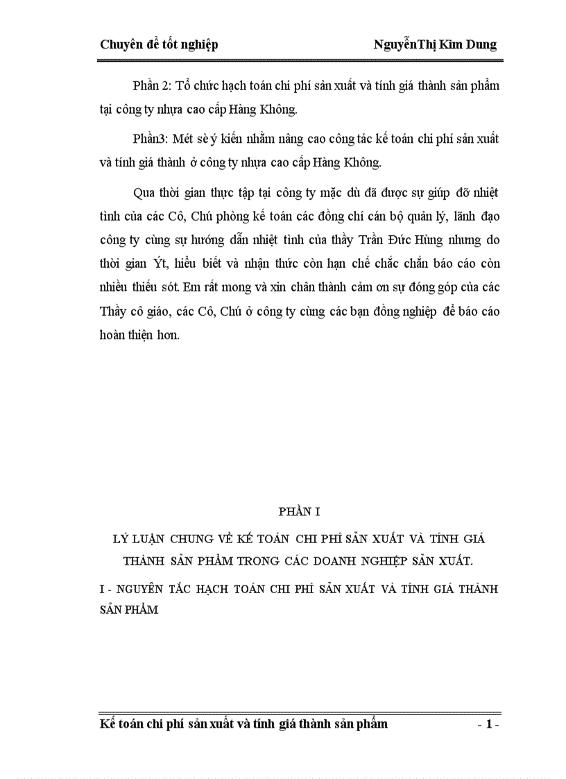 image for page Kế toán tập hợp chi phí và giá thành sản phẩm của công ty nhựa cao cấp Hàng Không 1