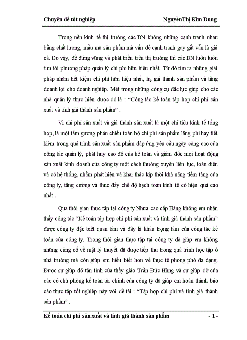 image for page Kế toán tập hợp chi phí và giá thành sản phẩm của công ty nhựa cao cấp Hàng Không 1