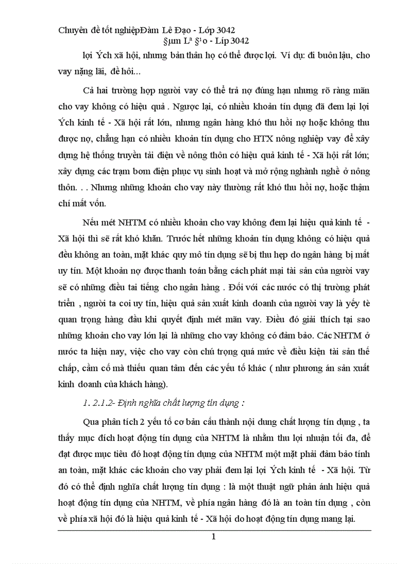 image for page Một số giải pháp nhằm nâng cao chất lượng hoạt động tín dụng ở Chi nhánh NHNo PTNT Bắc Hà Nội